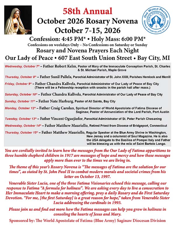 Rosary Novena Flyer