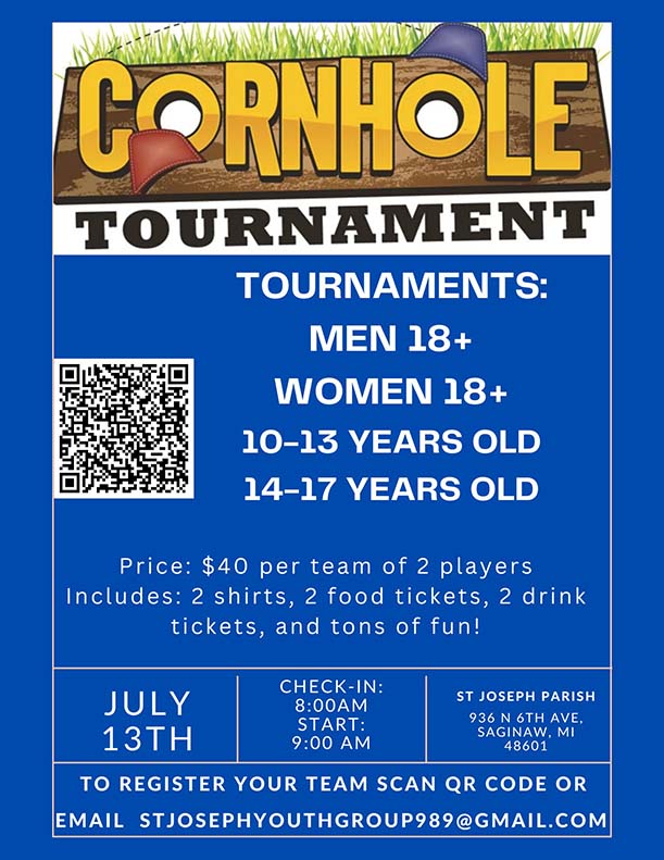 cornhole tournament st joseph parish