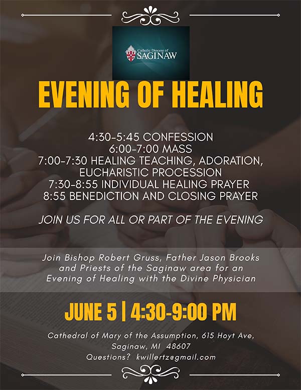 Evening of Healing 6-5-2026 Flyer