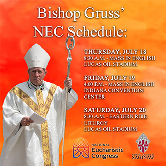 Bishop Gruss NEC Schedule Image