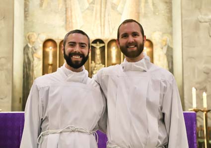 Jacob Derry (Diocese of Lansing) and Charles Warner Photo courtesy of Pontifical North American College