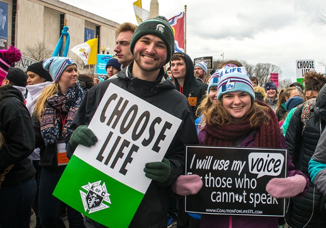 Youth from the Diocese of Saginaw participate in the annual March for Life in Washington, D.C.