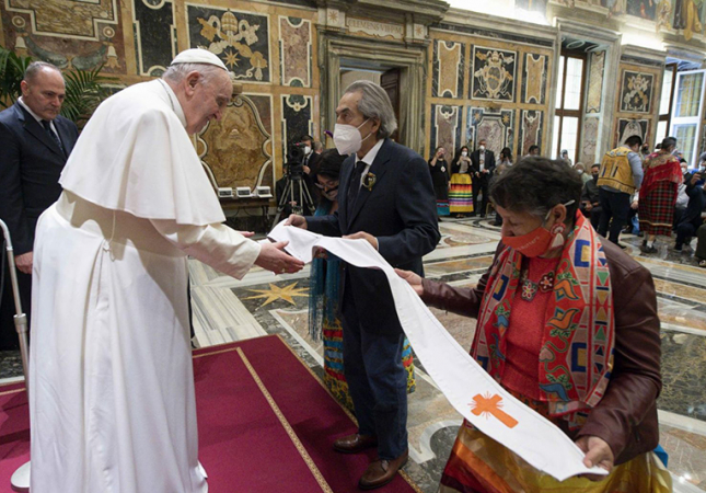 Pope Francis Canadian Indigenous