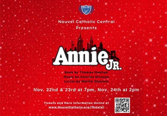 Diocese of Saginaw Novel Catholic Central Presents Annie Jr.