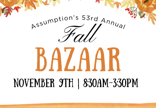 Fall Bazaar November 9th 