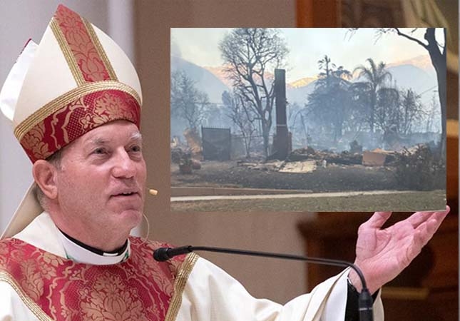 Diocese of Saginaw - Bishop Gruss - CA Fires news image