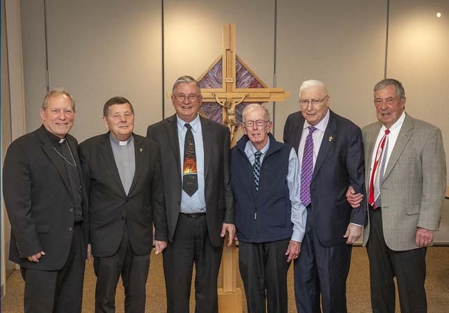 Bishop Gruss, Deacon Stanley Kuczynski,Deacon Gary Patelski, Deacon Al Oliver, Deacon Larry Fussman, Deacon Jim Damitio