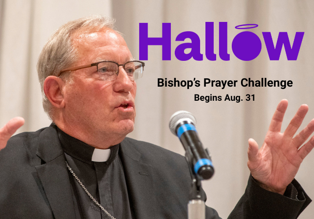 Bishop Gruss and Hallow prayer challenge