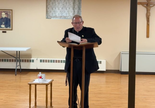 Bishop Gruss at First Friday
