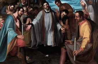 Painting portraying the Miracle of Ettiswil, Museum Hiéron, Paray-le-Monial