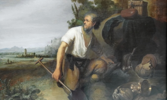 Parable of the hidden treasure” By Rembrandt/Gerard Dou is marked with CC BY-SA 3.0