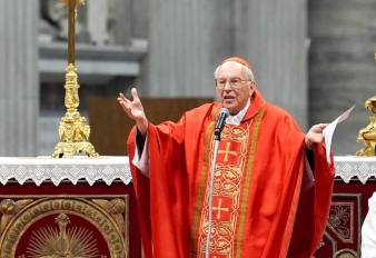 Cardinal Giovanni Battista Re, dean of the College of Cardinals,