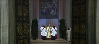 Pope Leo Closing St. Peter's Basilica Holy Doors