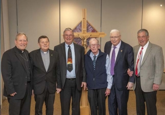 Bishop Gruss, Deacon Stanley Kuczynski,Deacon Gary Patelski, Deacon Al Oliver, Deacon Larry Fussman, Deacon Jim Damitio