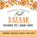 Fall Bazaar November 9th 