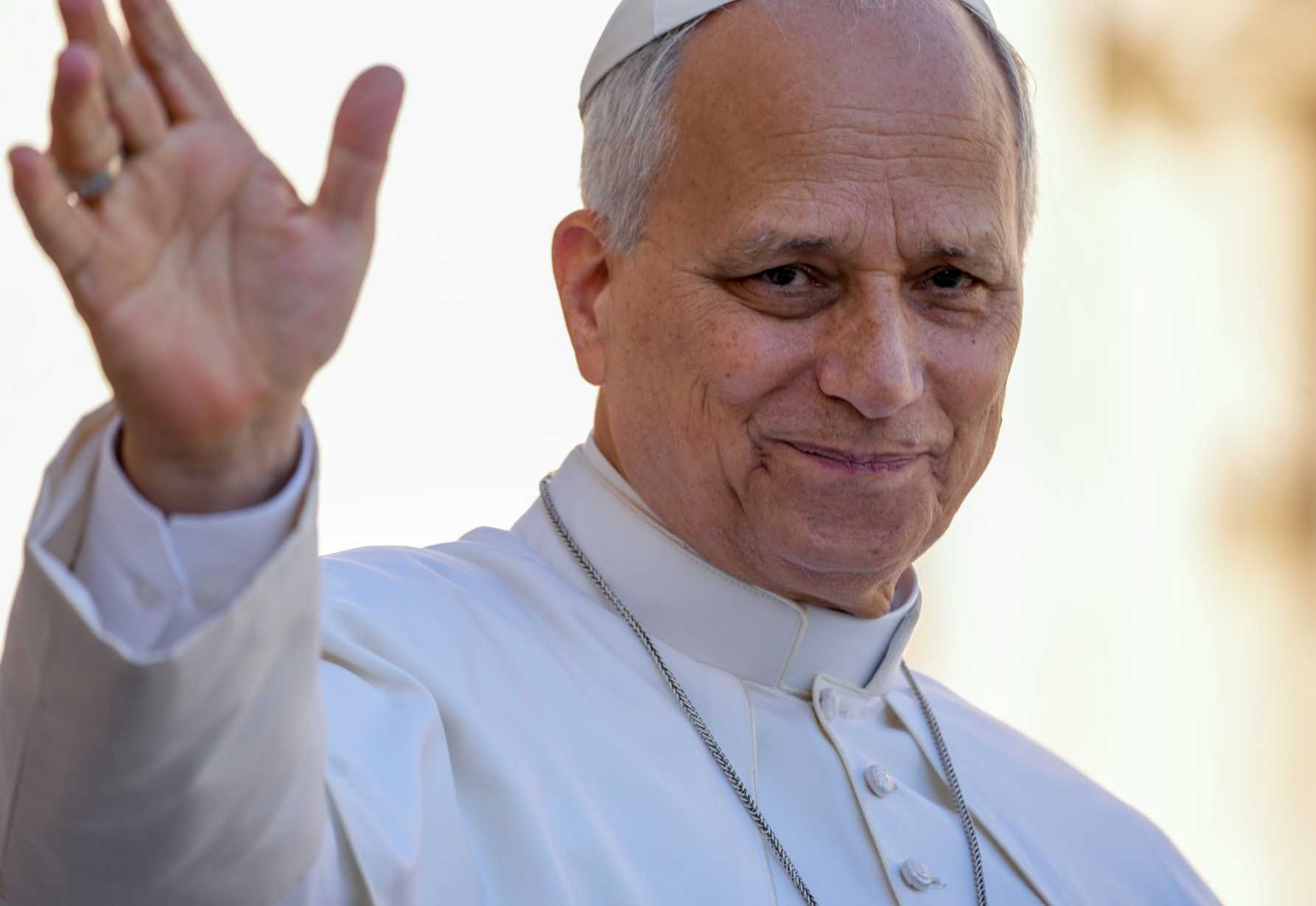 Pope Leo XIV smiles