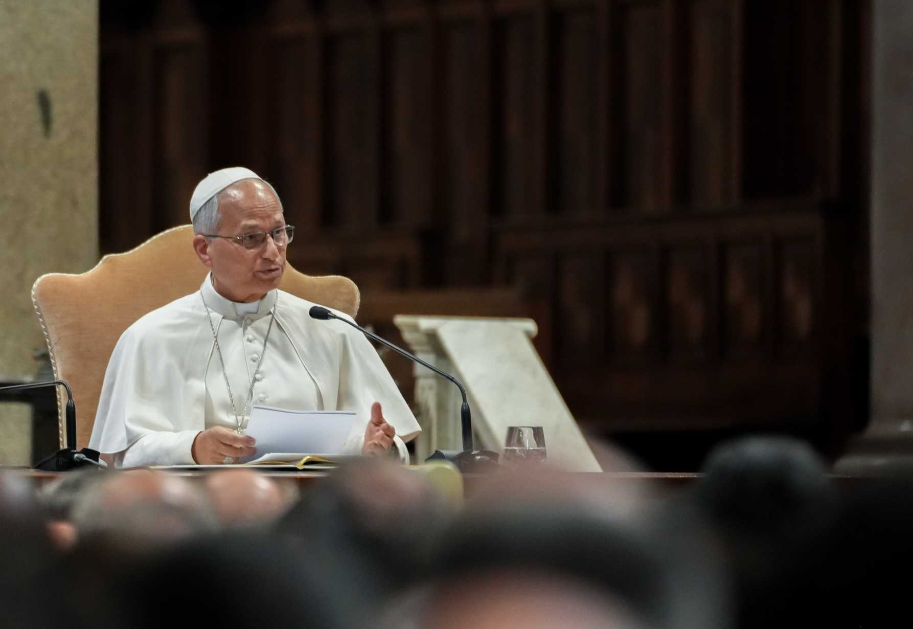 Pope Leo XIV speaks 