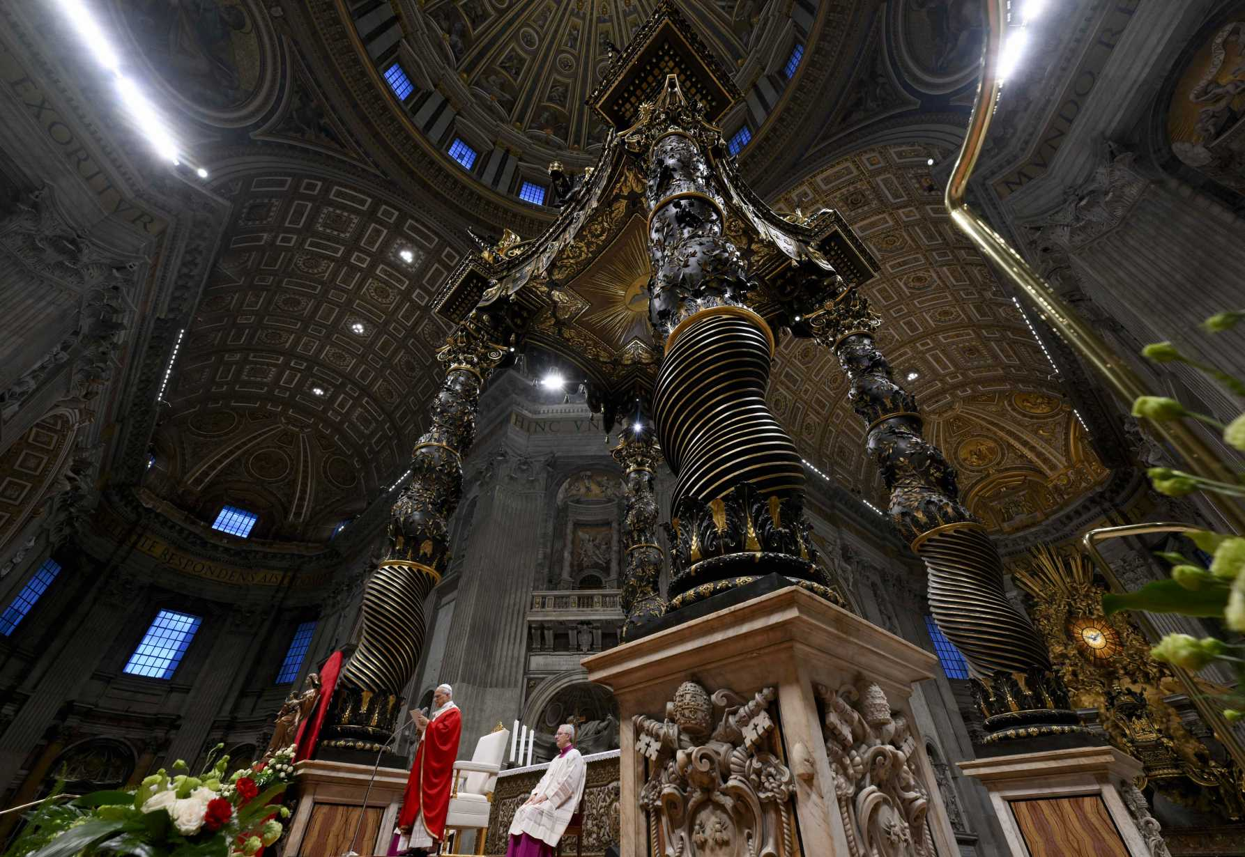 Pope Leo XIV gives his homil