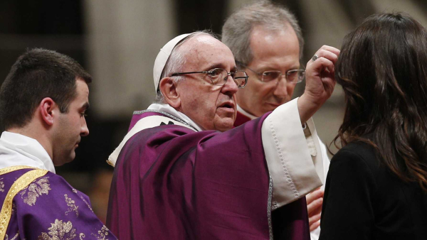 Pope Francis Ash Wednesday