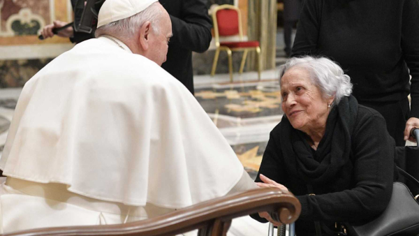 Pope Francis and Lady