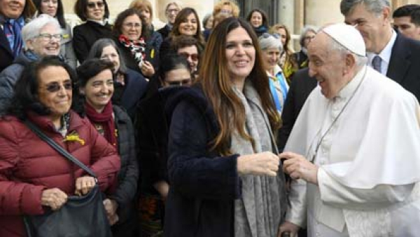 Pope Francis greets women ambassadors to the Holy See