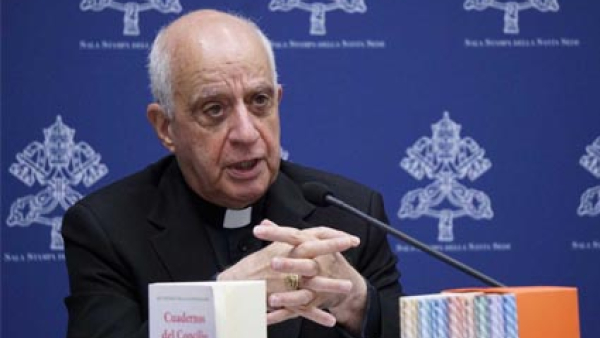 Archbishop Rino Fisichella, pro-prefect of Dicastery for Evangelization's section that is coordinating the Holy Year 2025