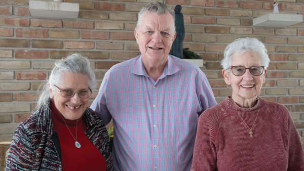 Diocese of Saginaw - Sister Phyllis Klonowski O.P., Gerry Bishop and Leona Sullivan agree that contemplative prayer is an important part of their prayer life.