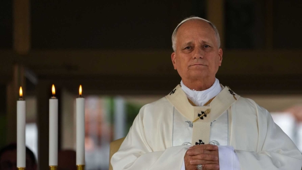Pope Leo XIV celebrates Mass