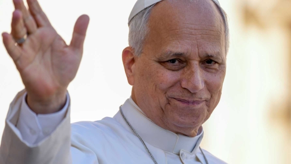 Pope Leo XIV smiles