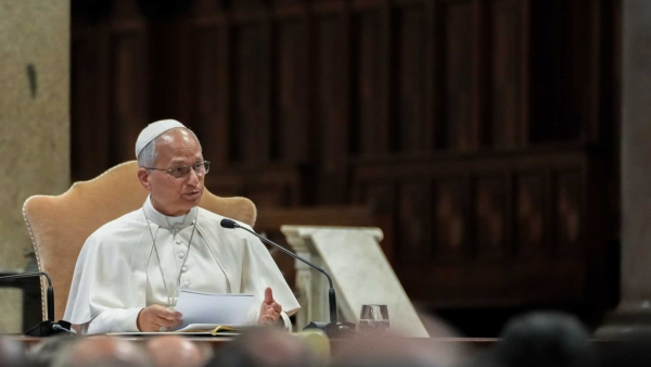 Pope Leo XIV speaks 