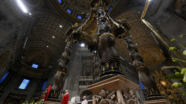 Pope Leo XIV gives his homil